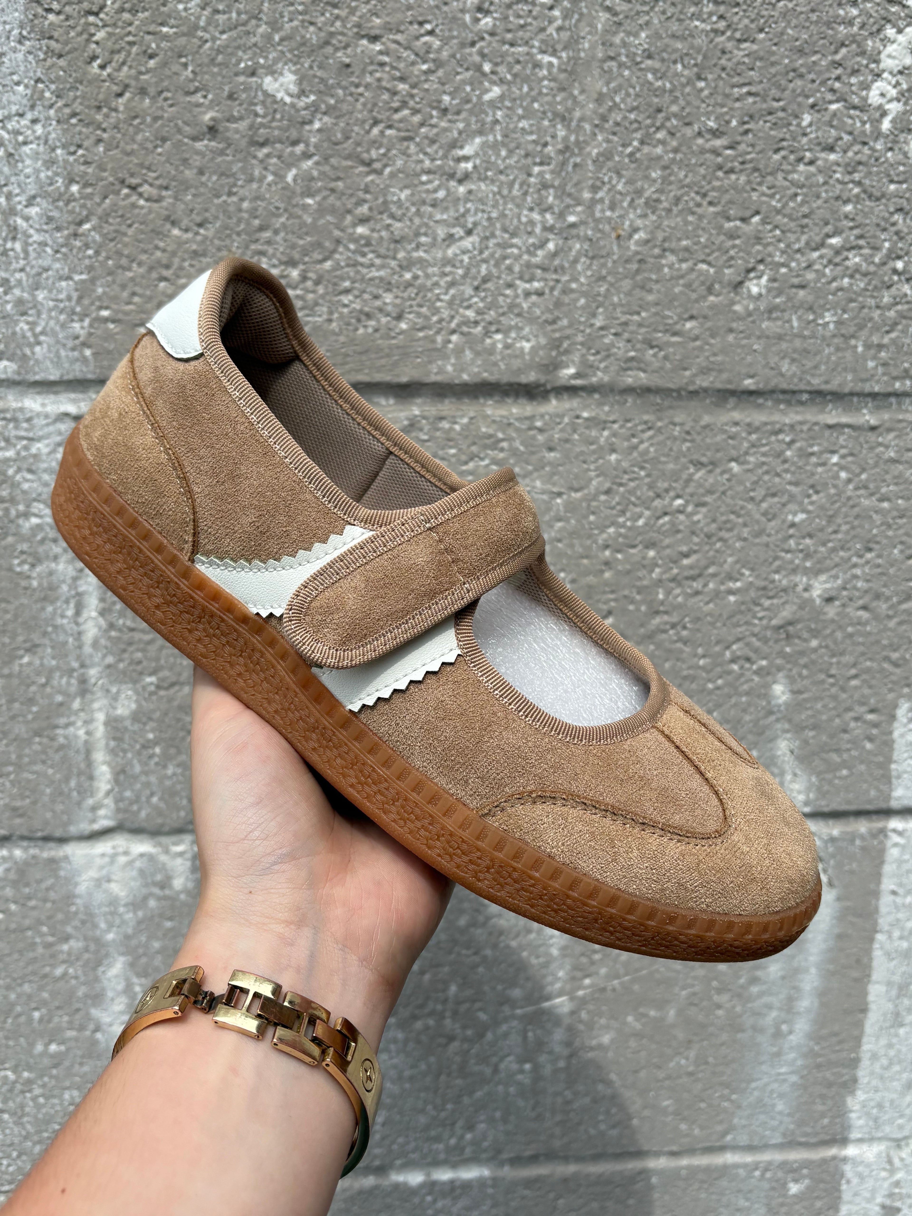 Corkys Calm Down Mary Jane Sneaker- Camel