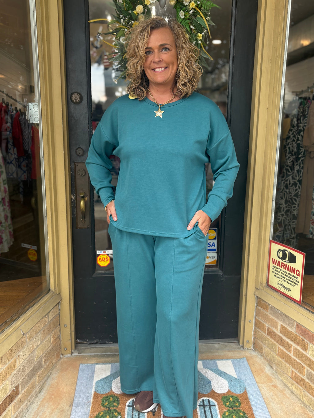 Teal Time Top