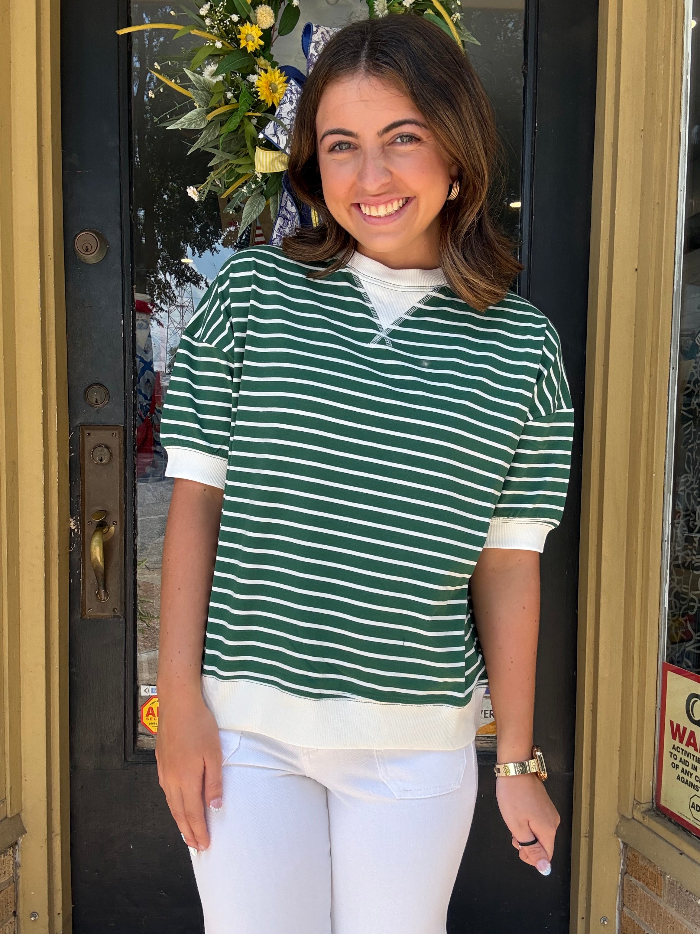 Back to Basics Top- Dark Green