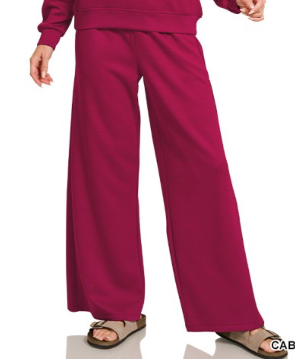 Dark Pink Scuba Pants