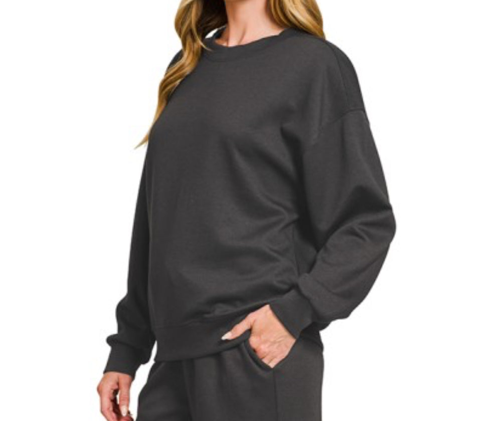 Black Scuba Crewneck