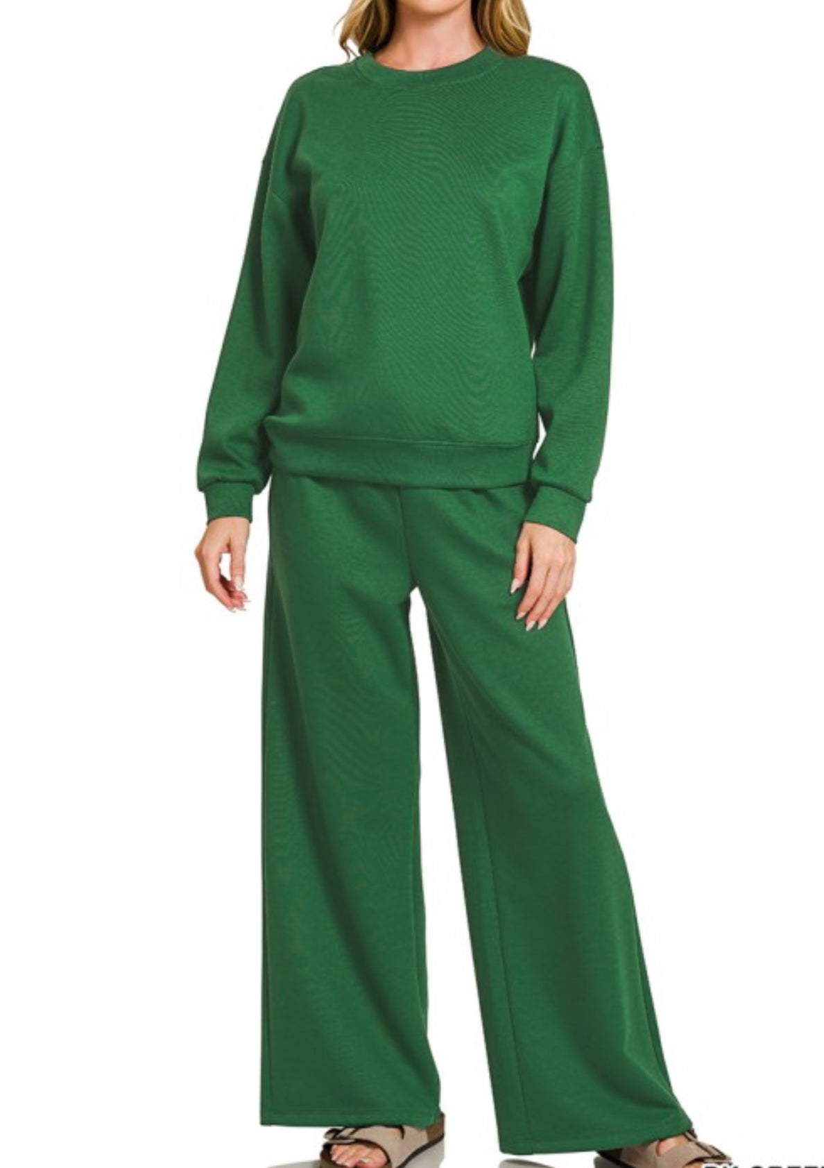 Dark Green Scuba Pants