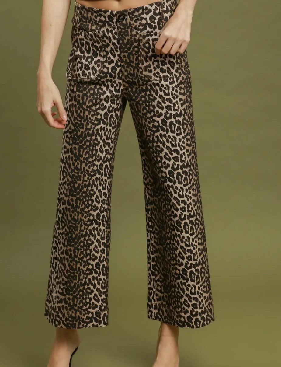 Leopard Luxe Crop Pants