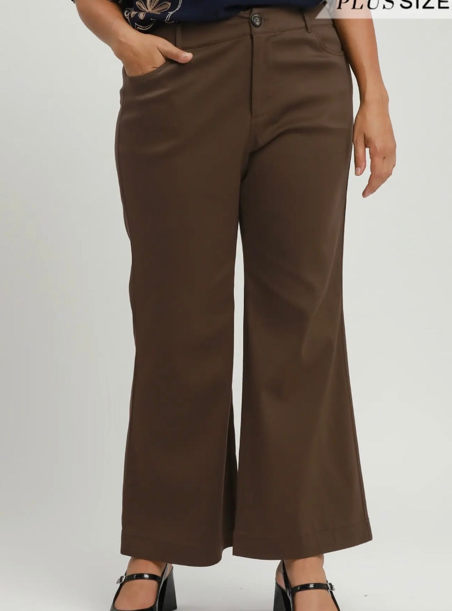 PLUS Brown Cropped Pant