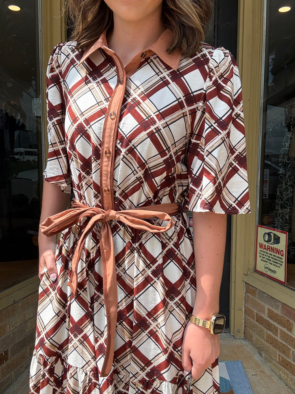 Chestnut Charm Maxi Dress
