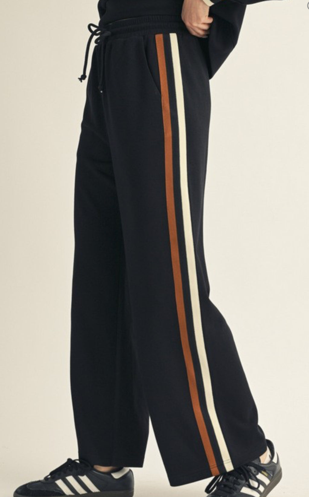 Black Colorblock Sweatpants