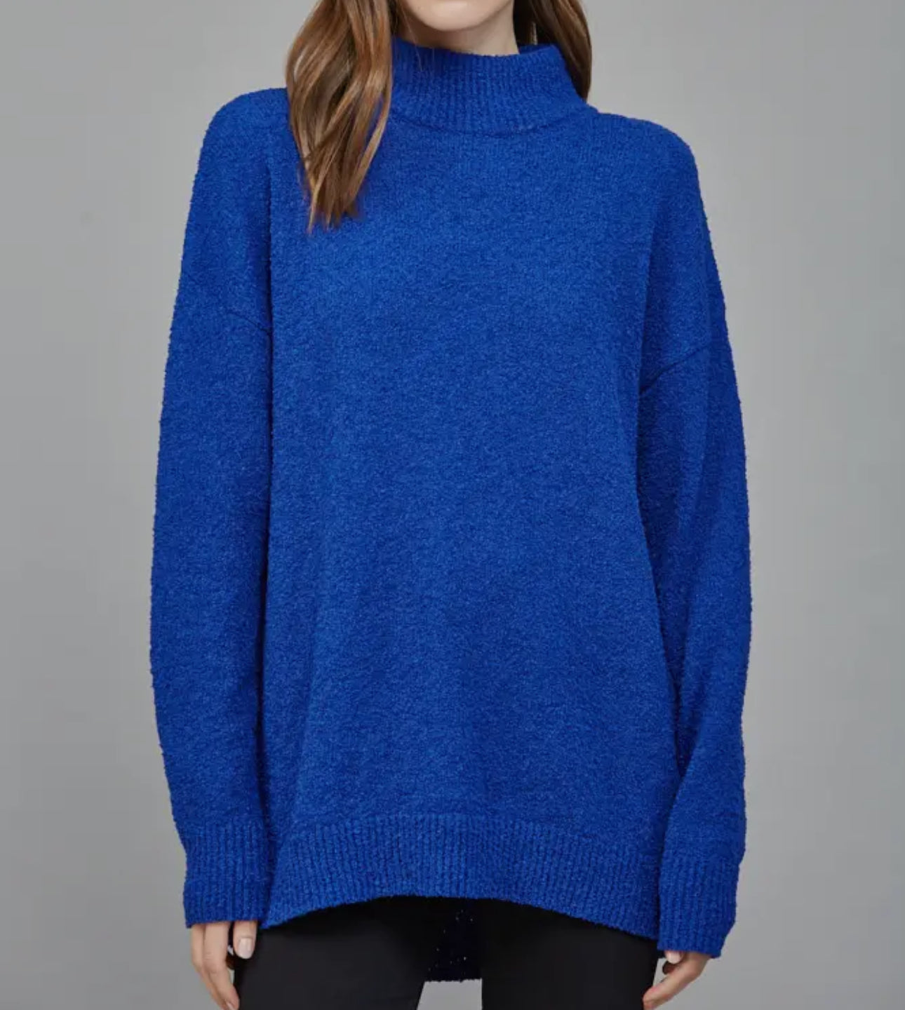 Royal Blue Tunic Sweater