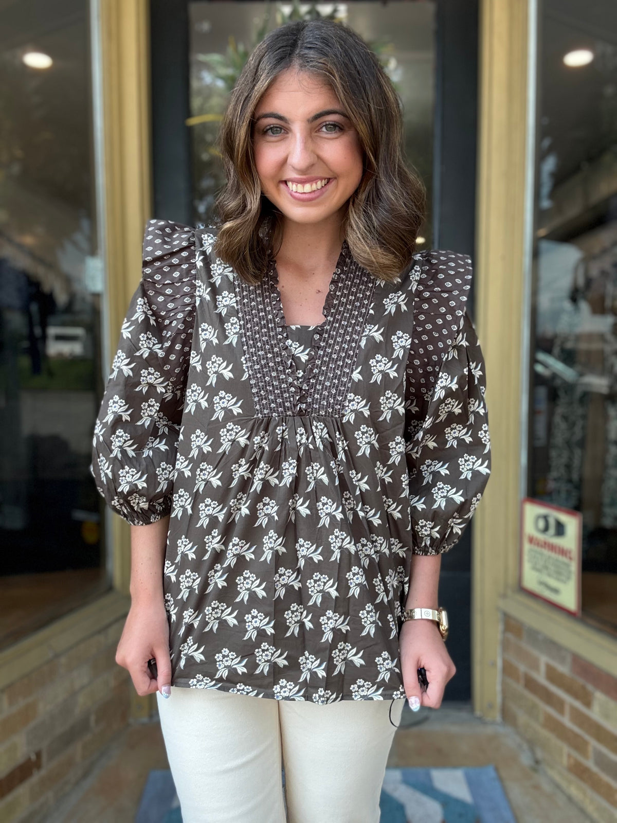 Woodland Woven Top