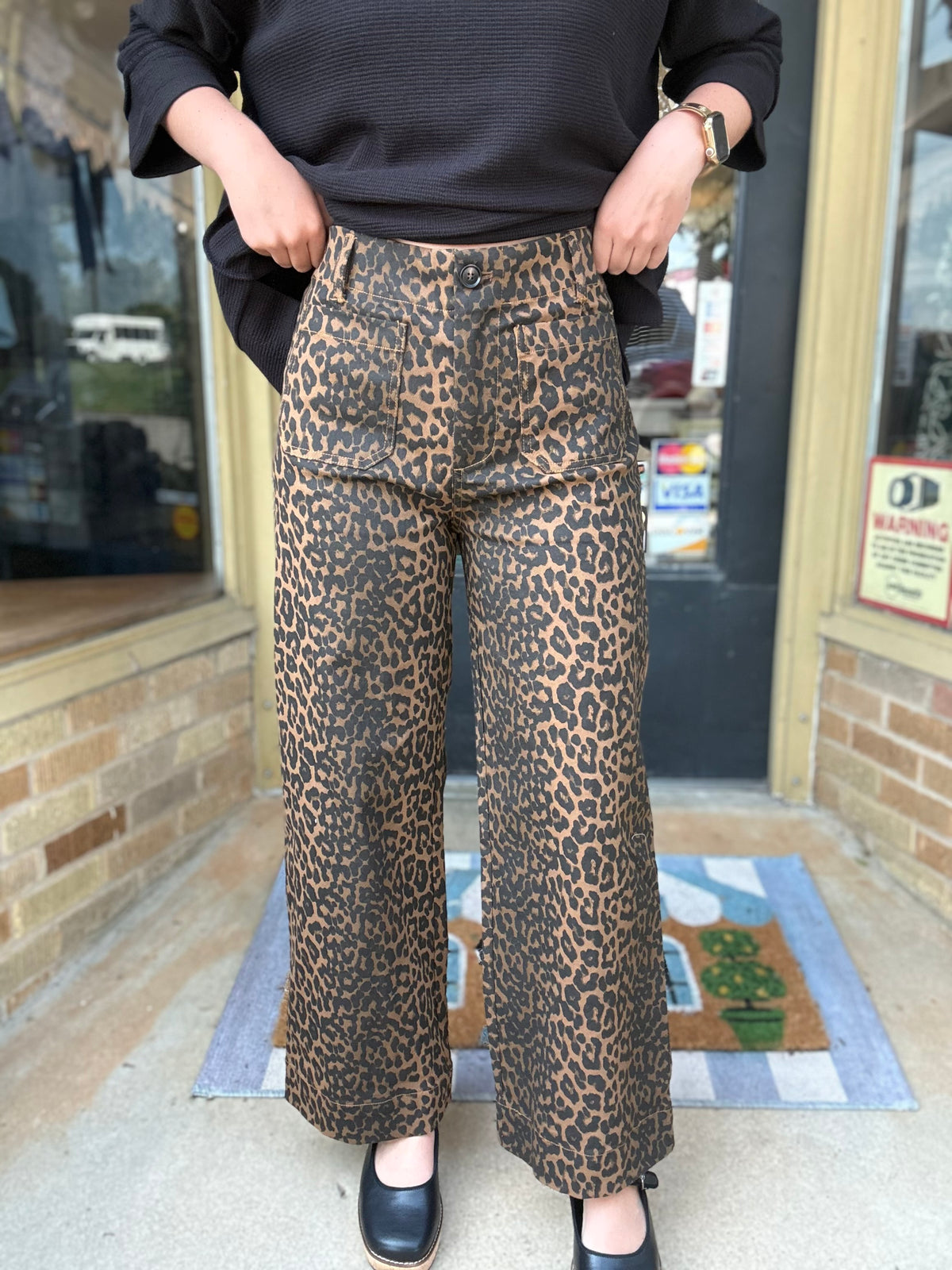 Leopard Luxe Crop Pants