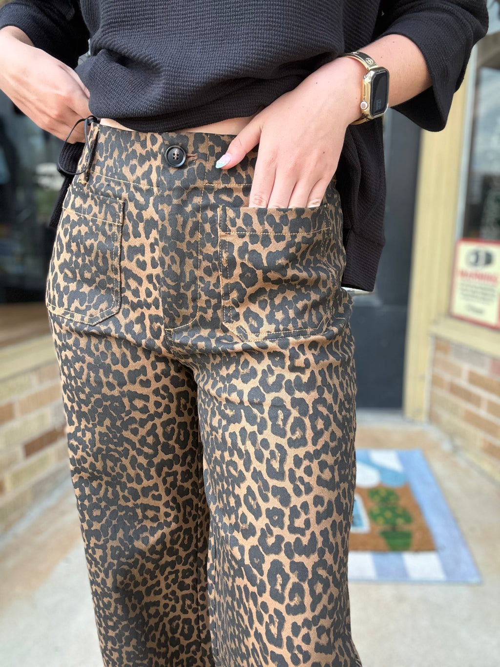 Leopard Luxe Crop Pants