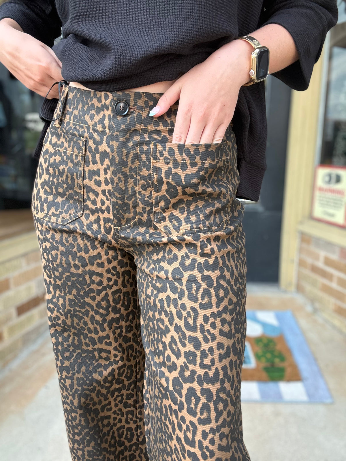 Leopard Luxe Crop Pants