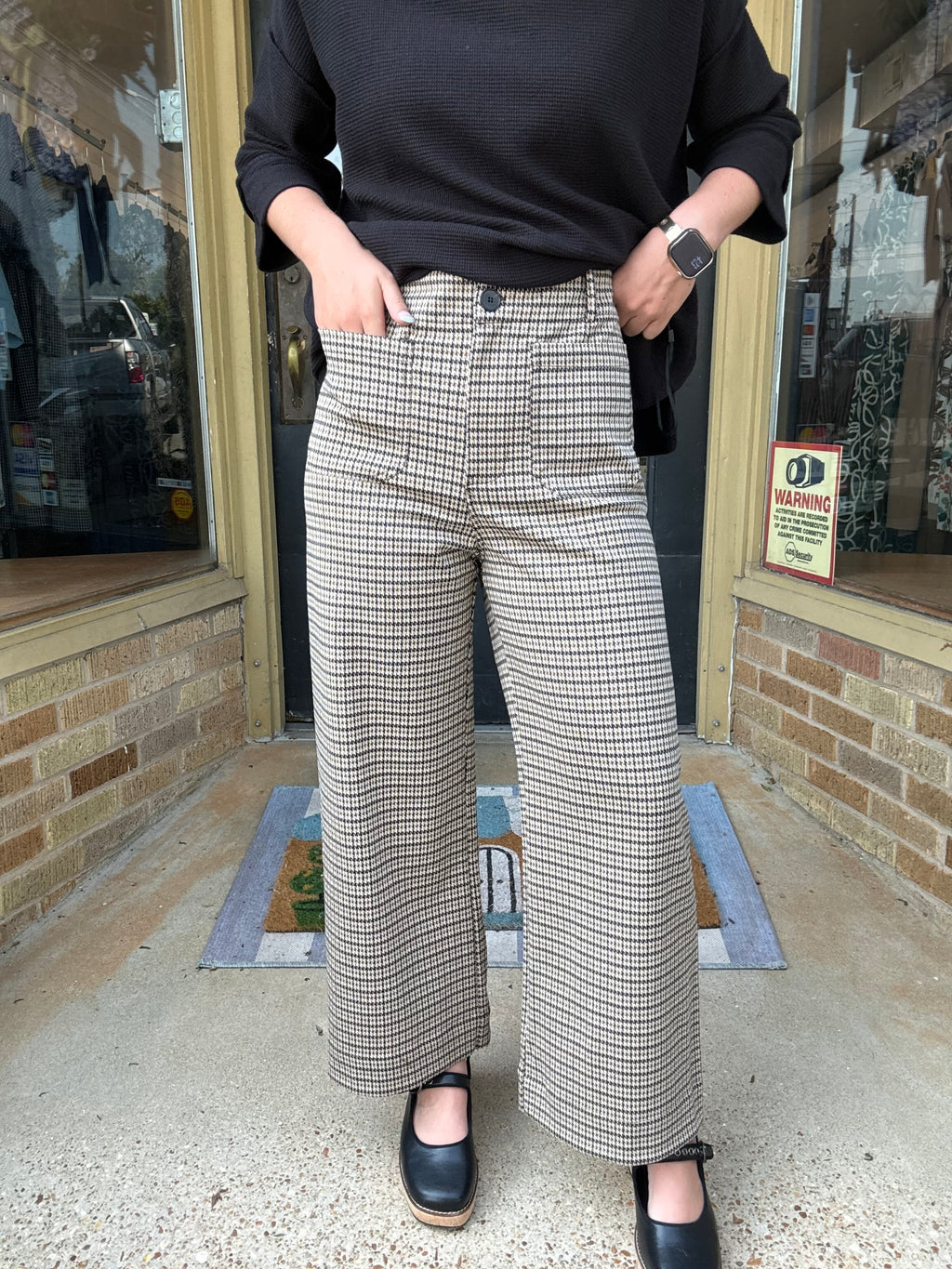 Hazel Houndstooth Pants