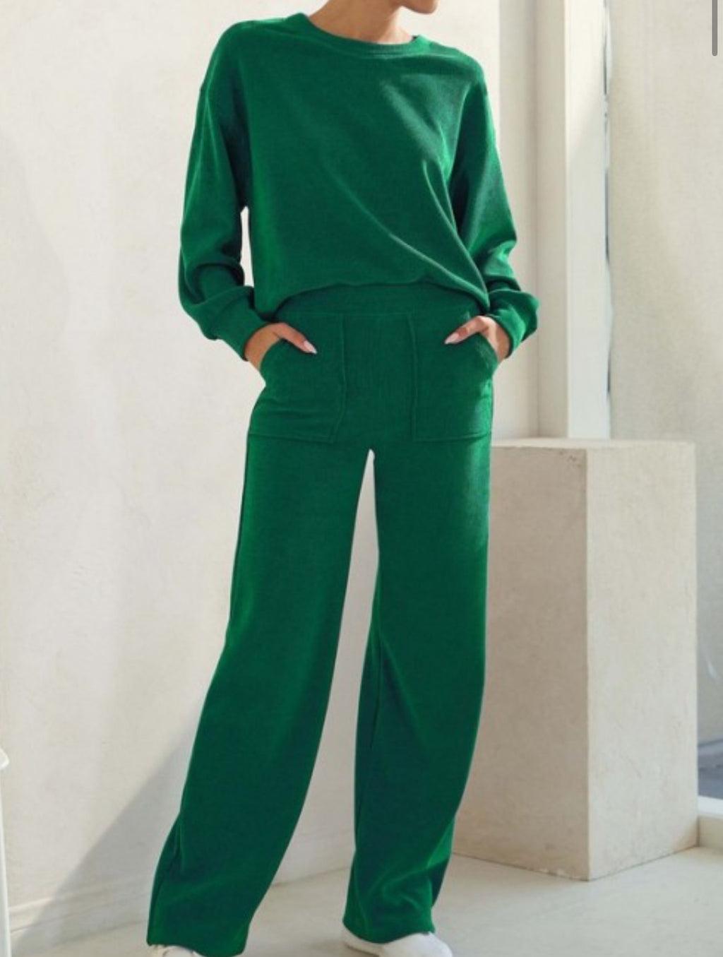 Forest Green Corduroy Top