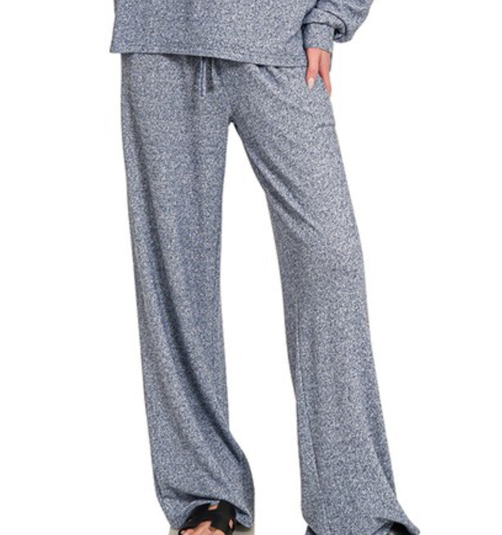 Soft Melange Set Pants/ Pants Only