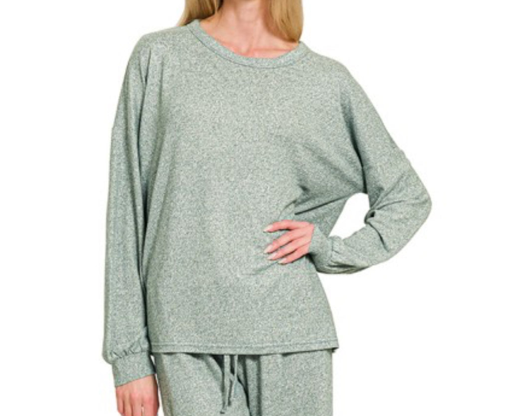 Soft Melange Set Top/ Top Only