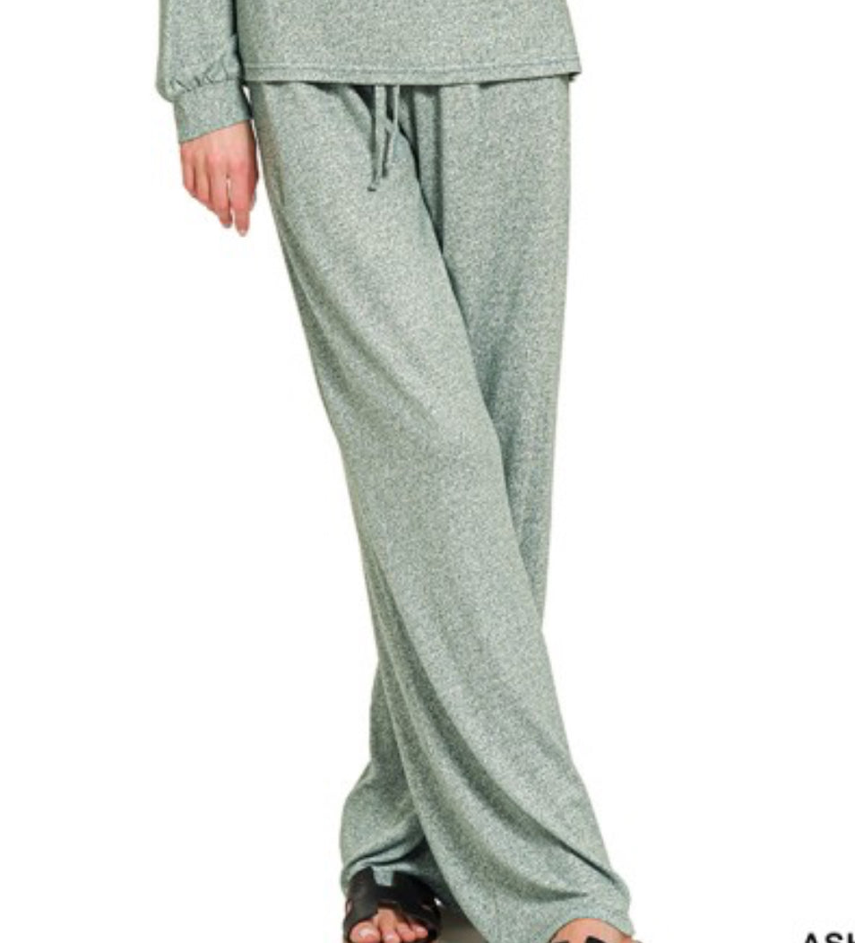 Soft Melange Set Pants/ Pants Only