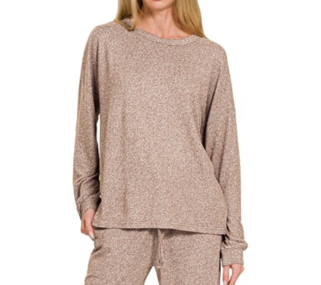 Soft Melange Set Top/ Top Only