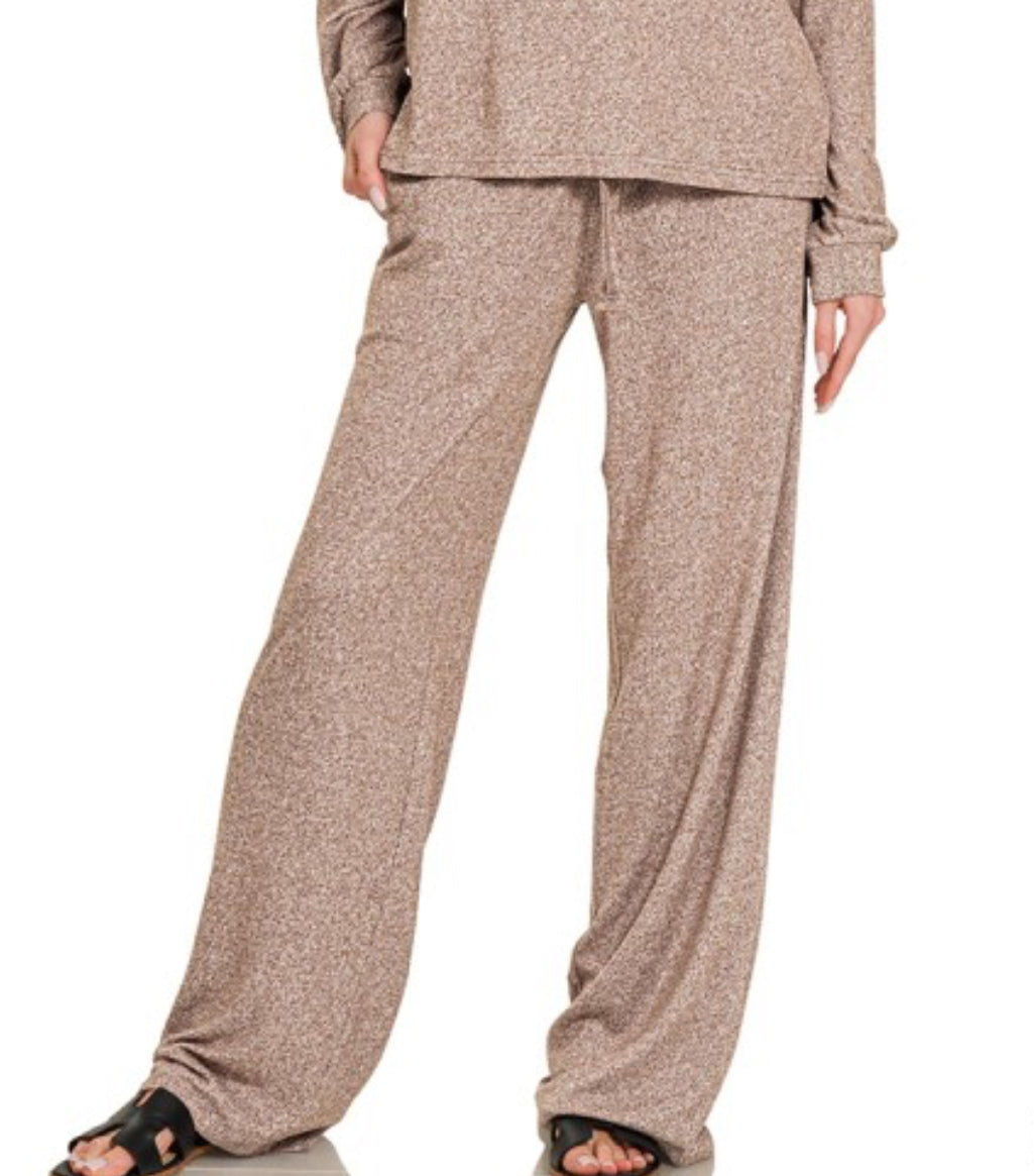 Soft Melange Set Pants/ Pants Only