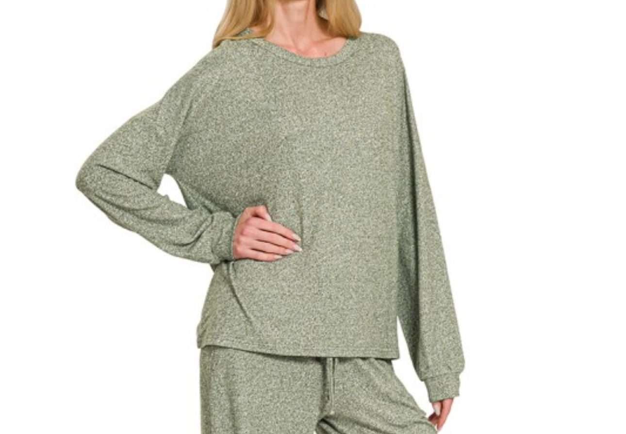 Soft Melange Set Top/ Top Only