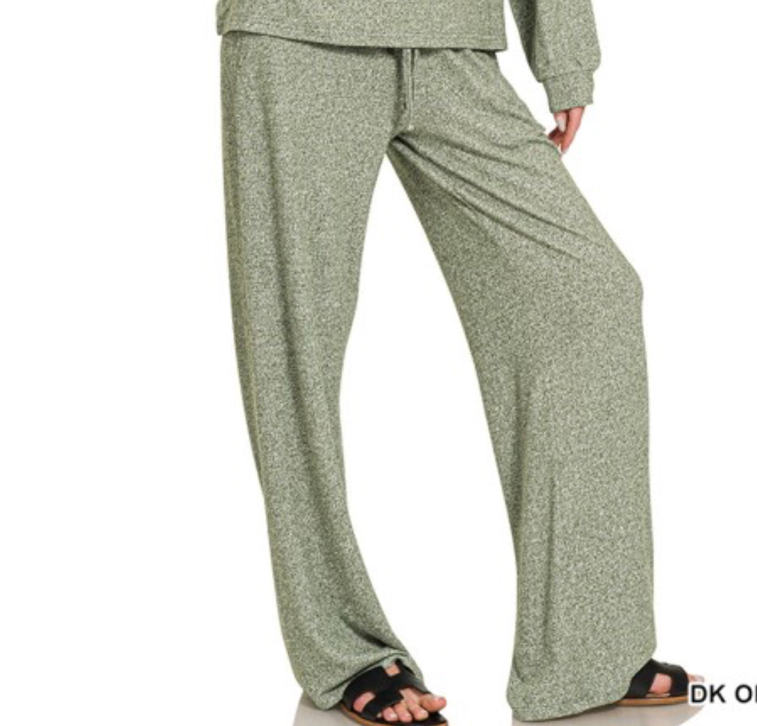 Soft Melange Set Pants/ Pants Only