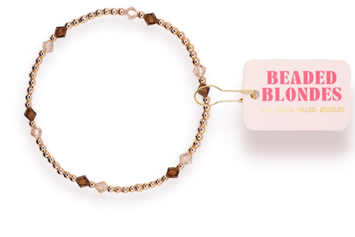 Charlotte Champagne & Mocha Bracelet