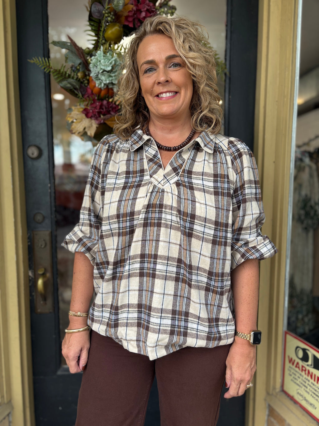 Sweet Southern Plaid Top