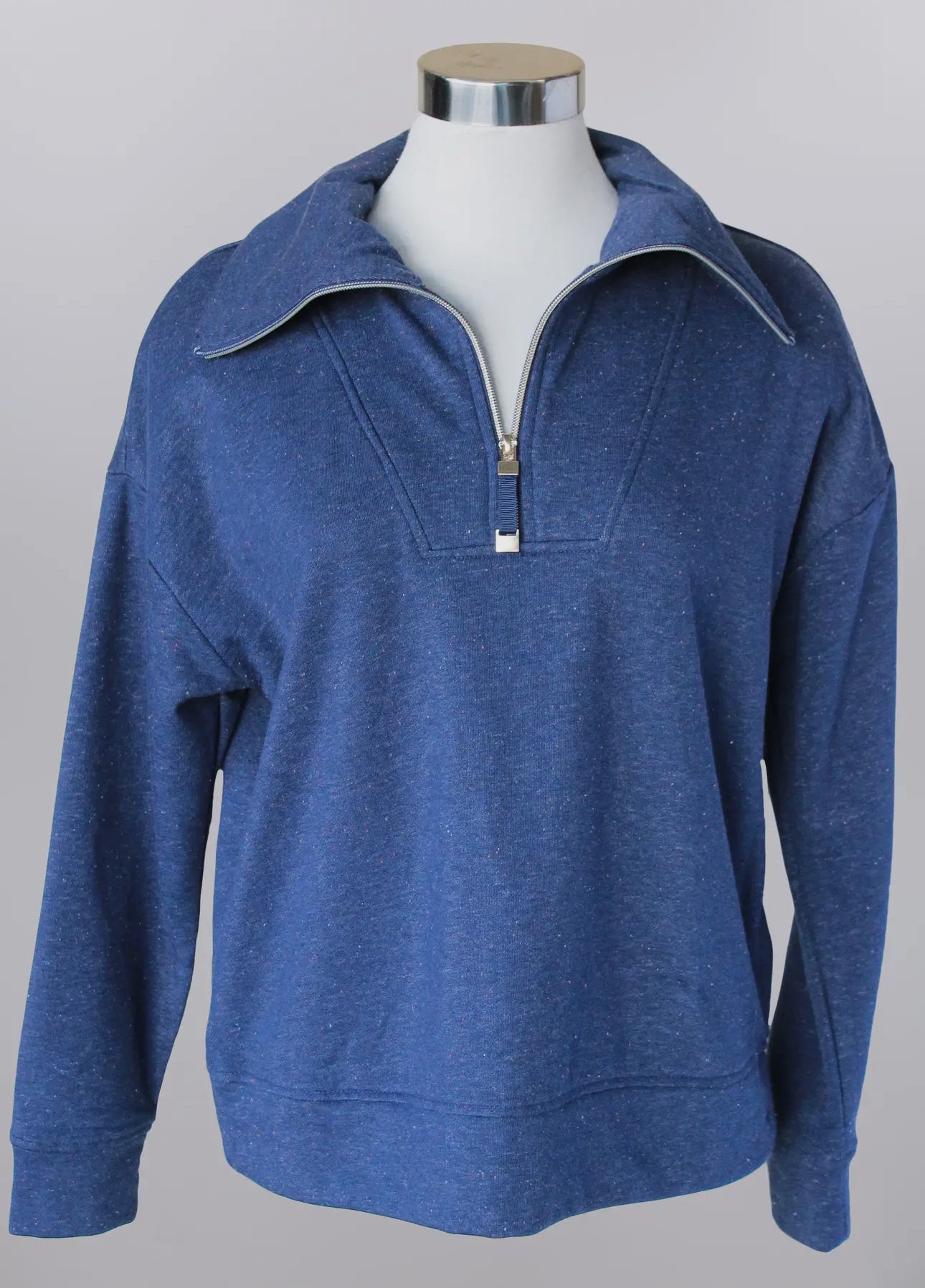 Navy Quarter Zip Pullover