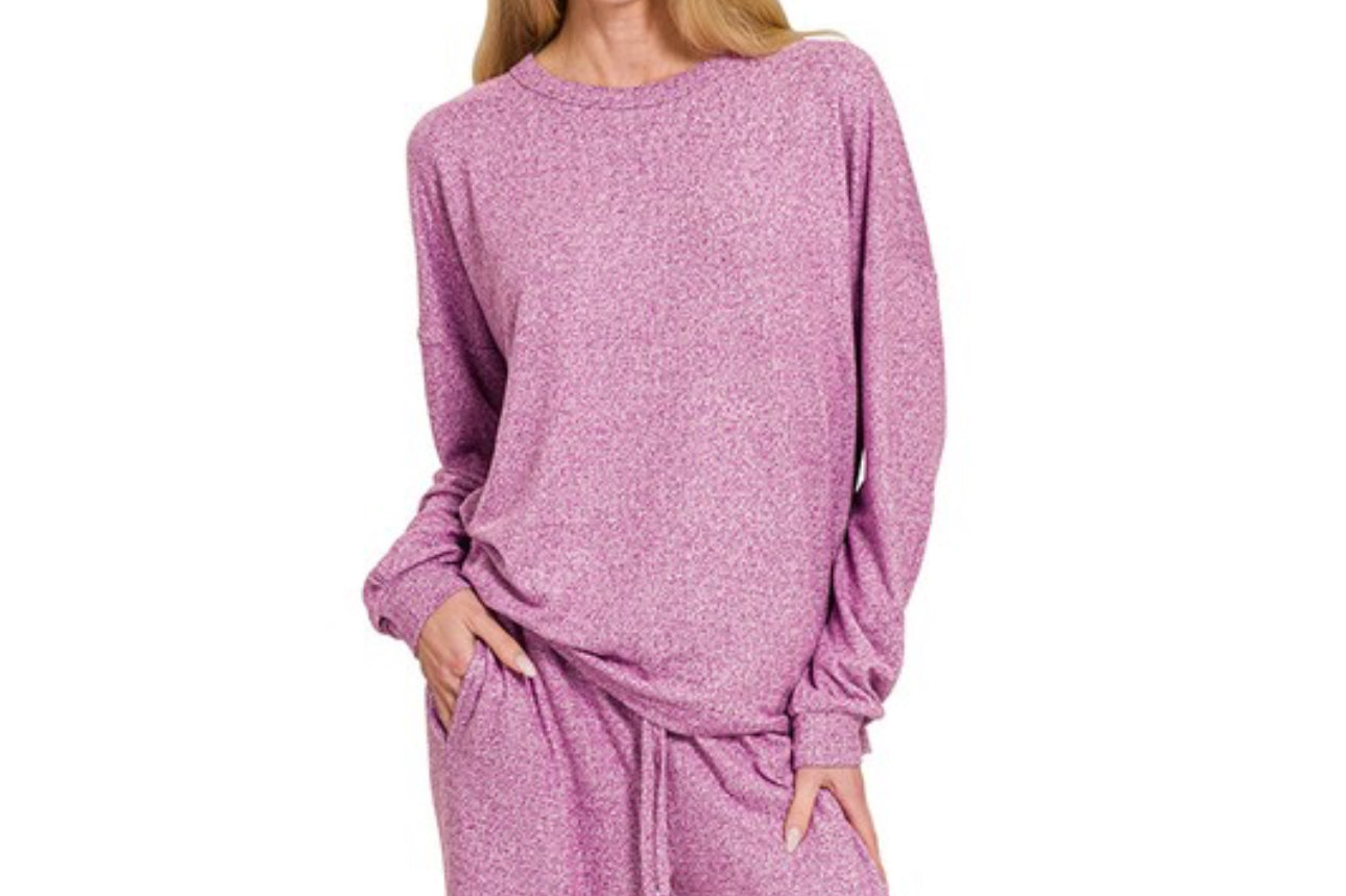 Soft Melange Set Top/ Top Only