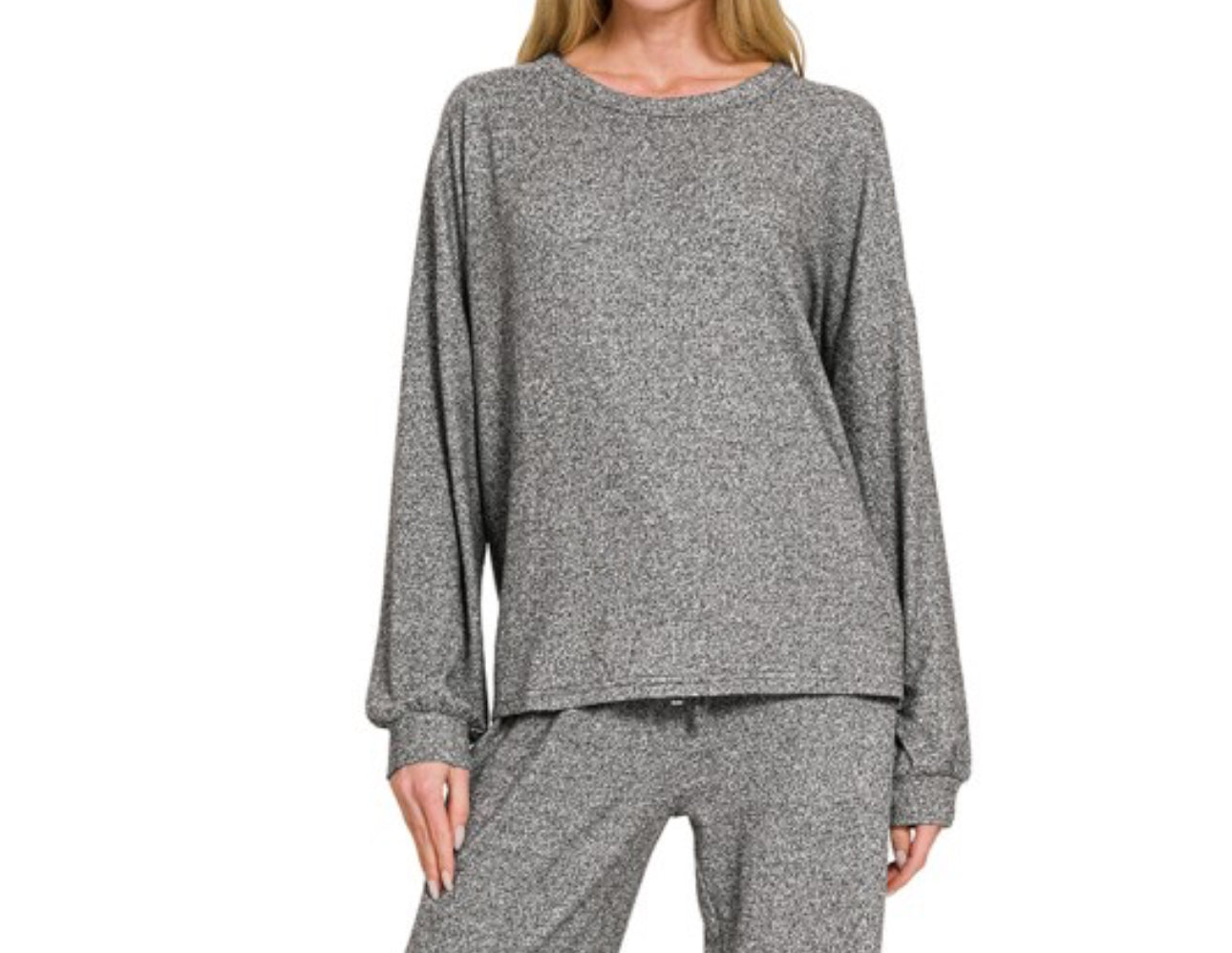 Soft Melange Set Top/ Top Only