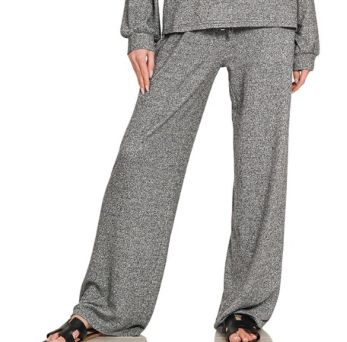 Soft Melange Set Pants/ Pants Only