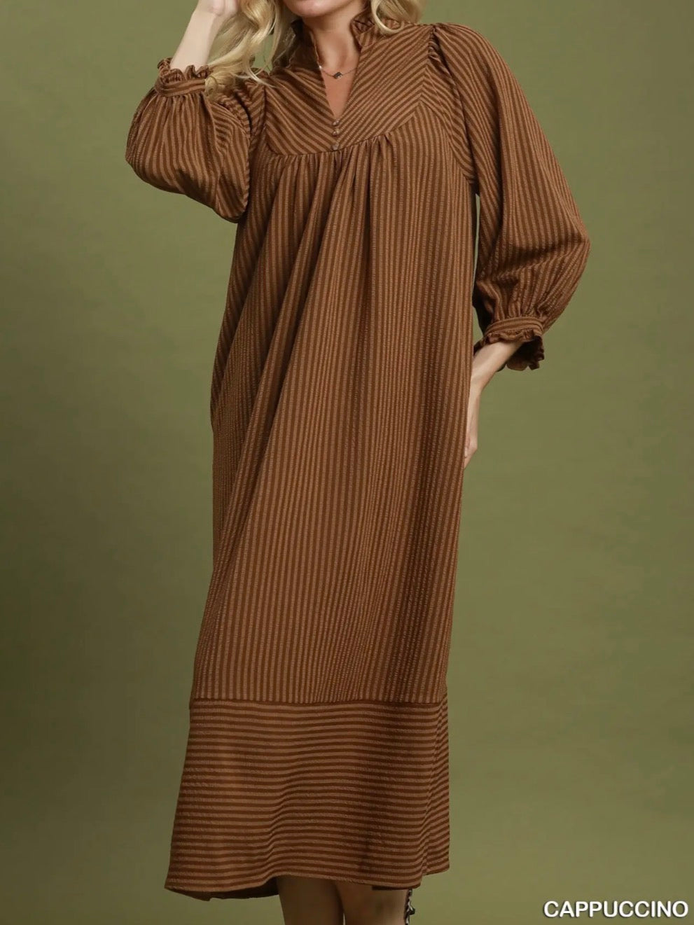 Cappuccino Lines Dress
