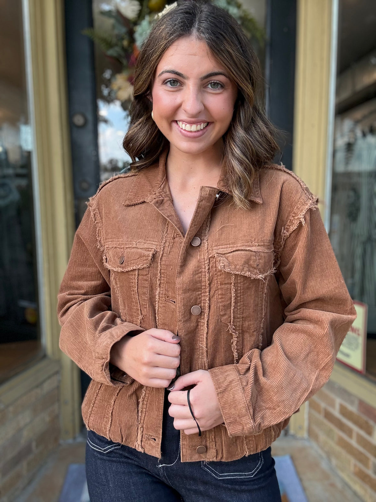 Out West Corduroy Jacket- Camel