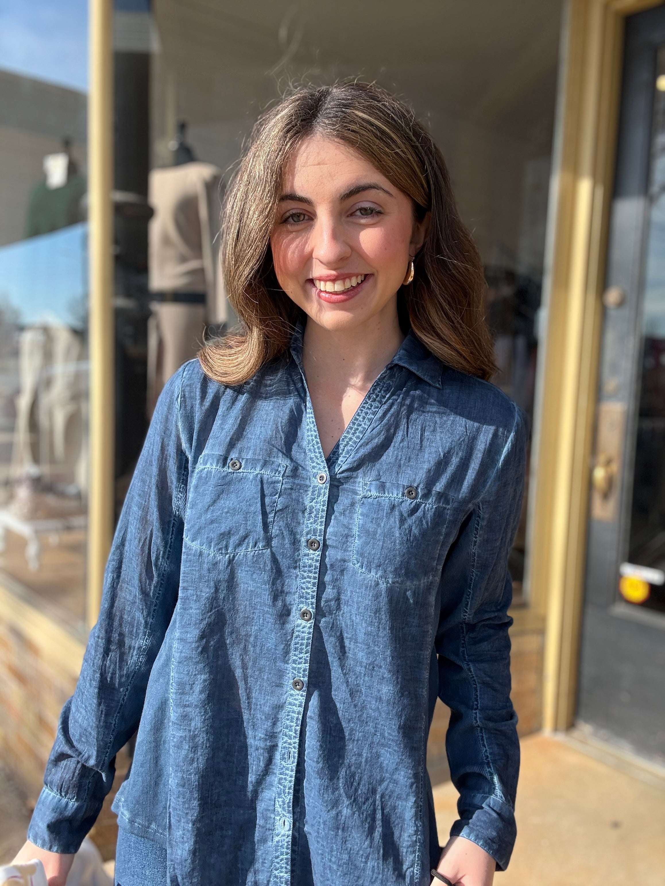 Denim Button Up