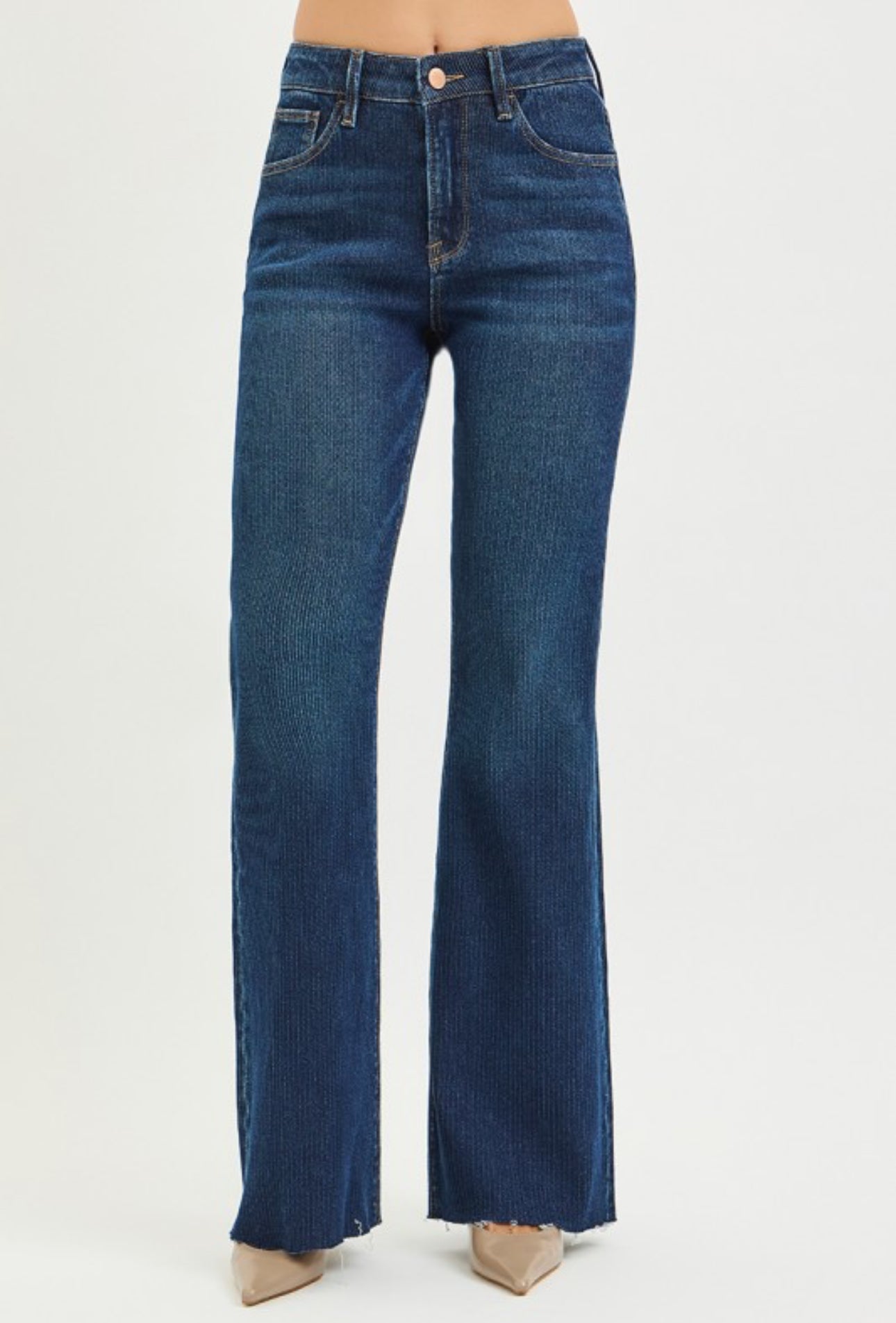Risen Corduroy Flare Jeans