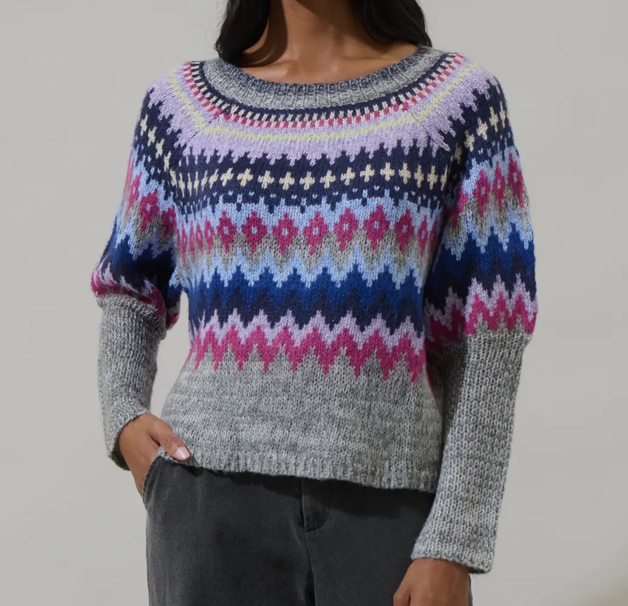 Multicolor Fair Isle Sweater