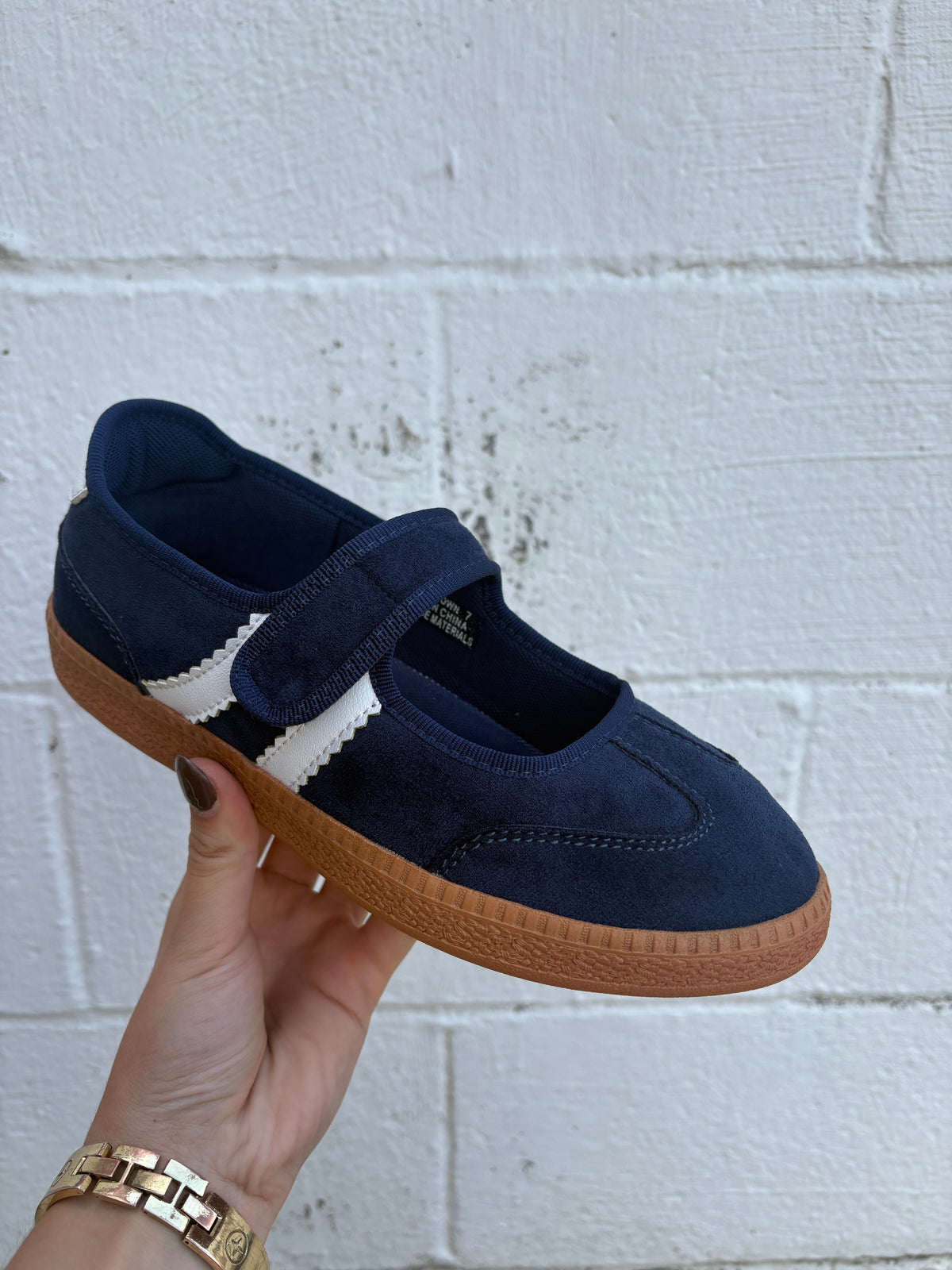 Corkys Calm Down Mary Jane Sneaker- Navy