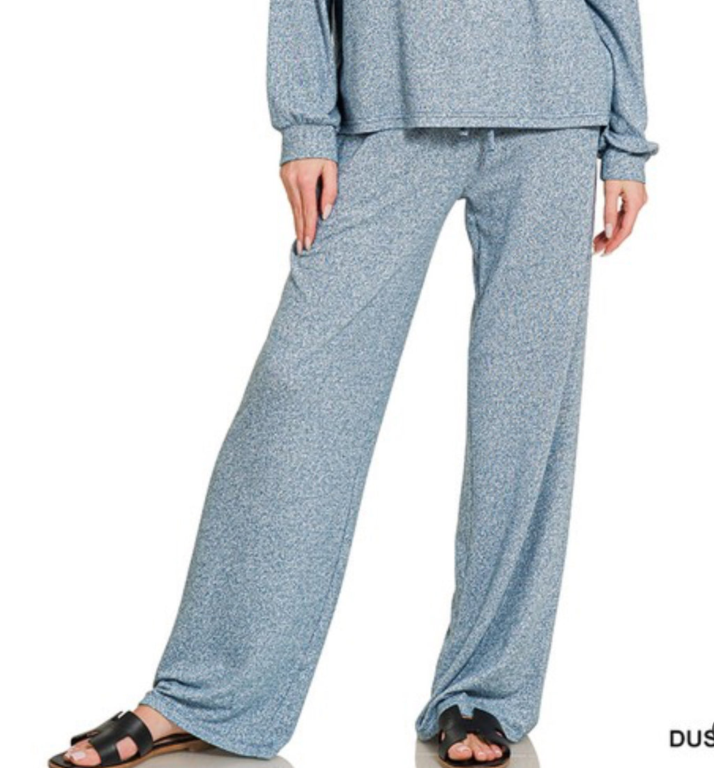 Soft Melange Set Pants/ Pants Only