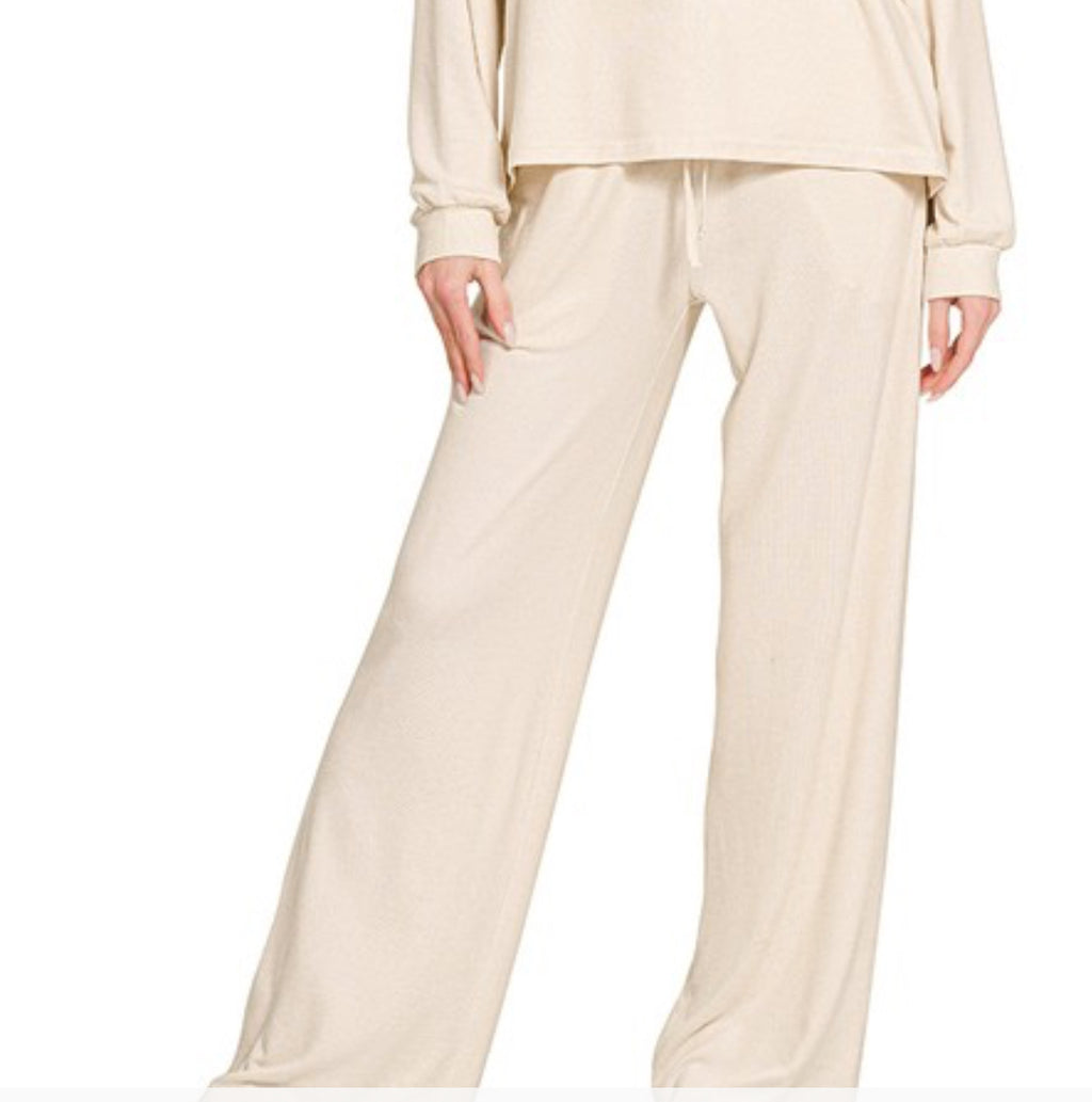 Soft Melange Set Pants/ Pants Only