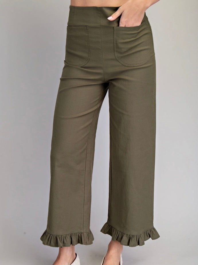 Olive Charm Pants
