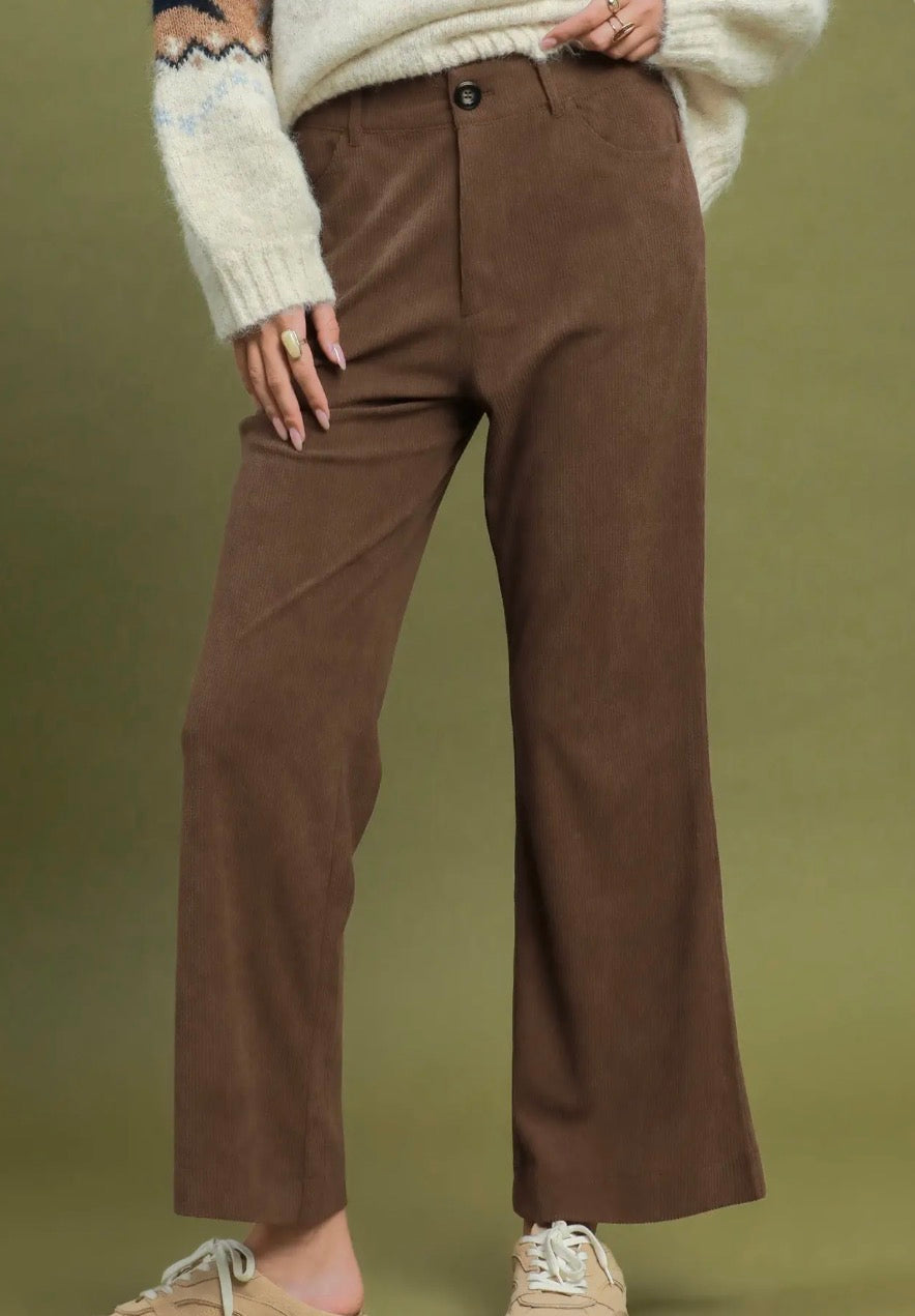 Corduroy Pants- Straight Leg