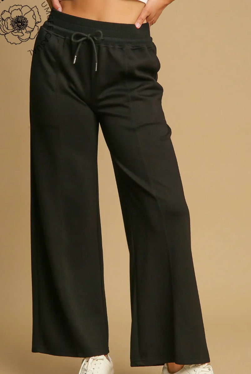 Black Luxeknit Pants