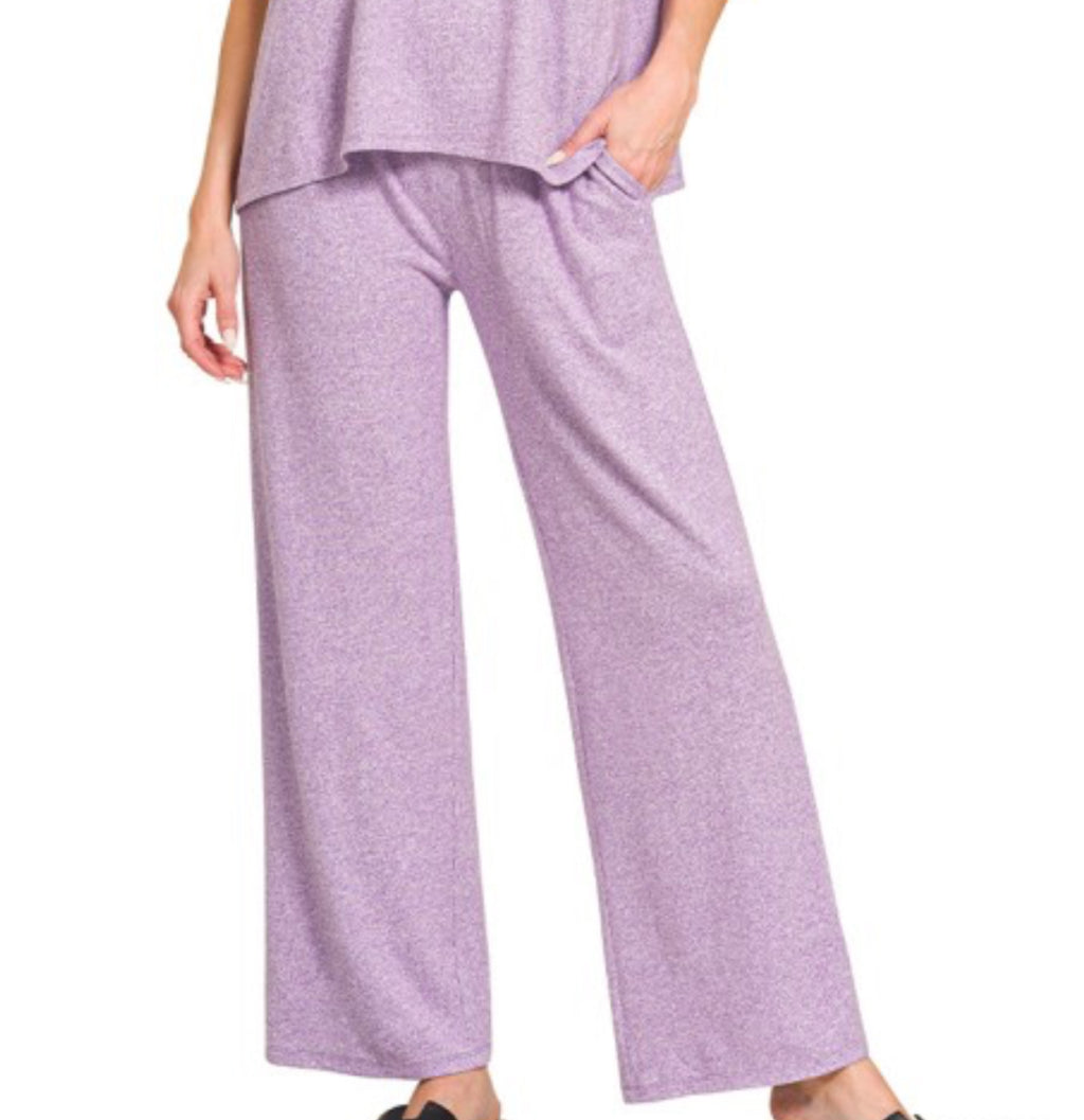Soft Melange Set Pants- Pants Only