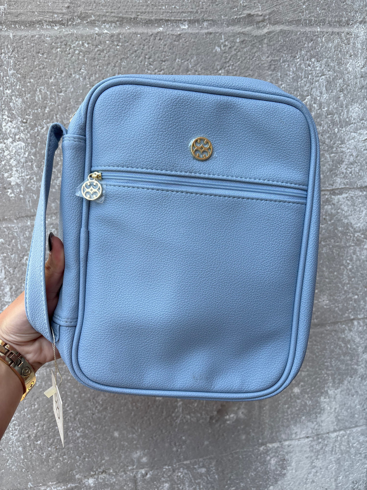 Mary Square Bible Cover- Cornflower Blue