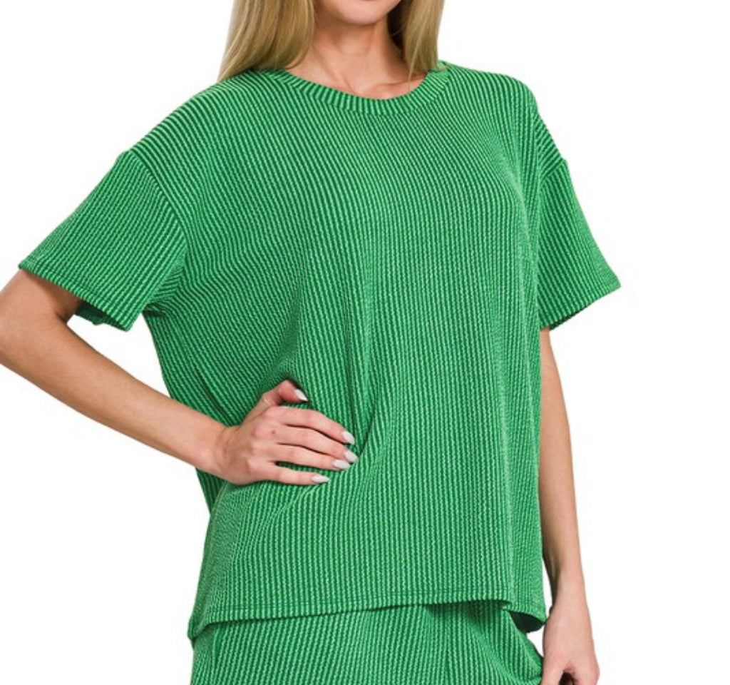 Rib Set Tee-Top Only