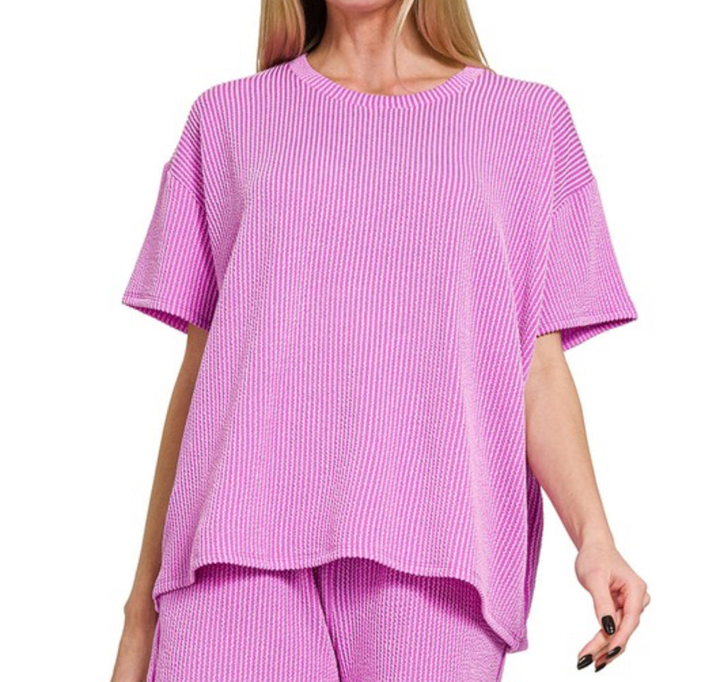Rib Set Tee-Top Only