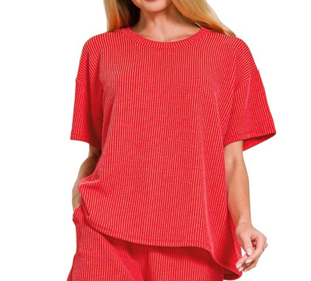 Rib Set Tee-Top Only