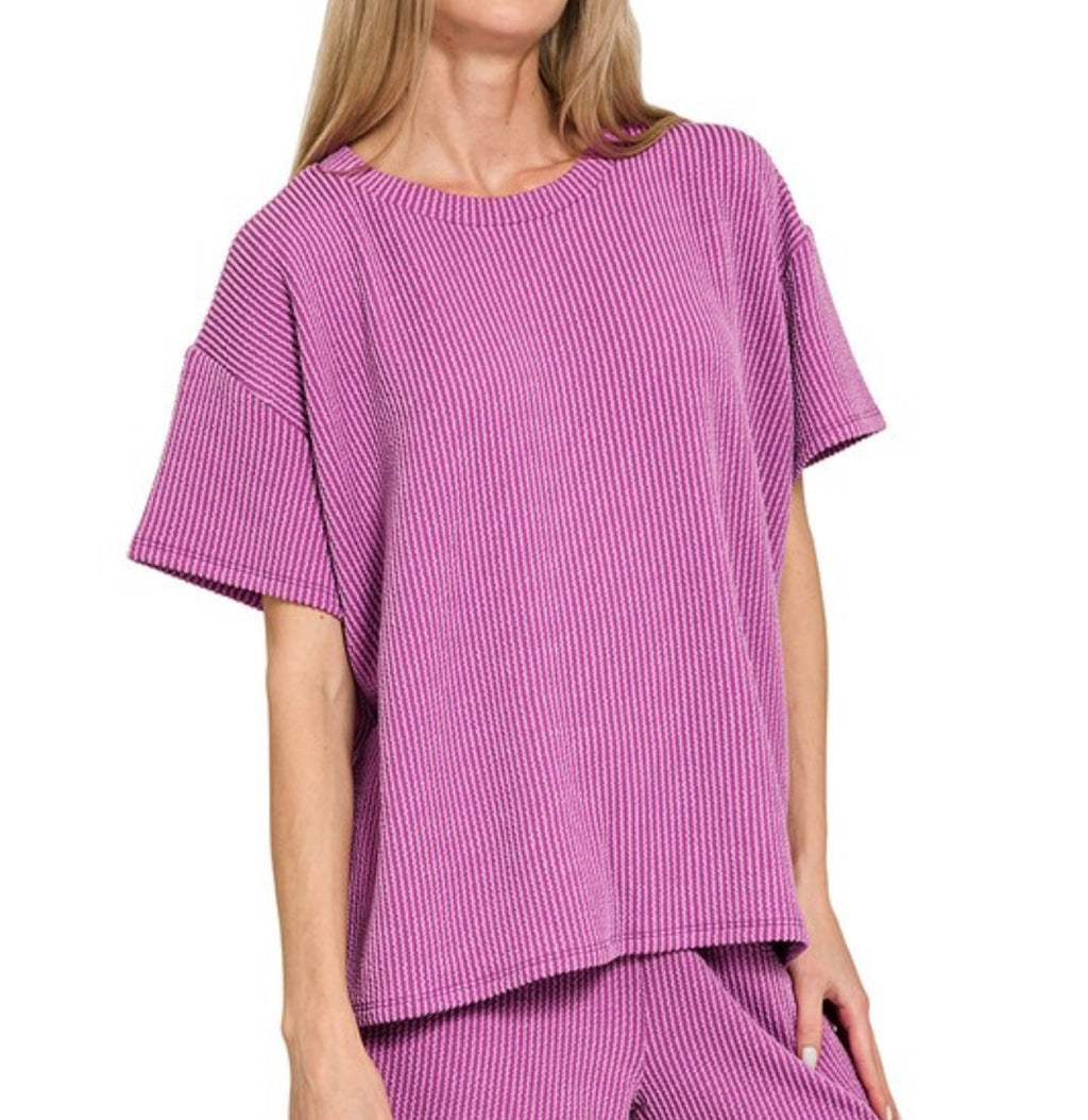 Rib Set Tee-Top Only