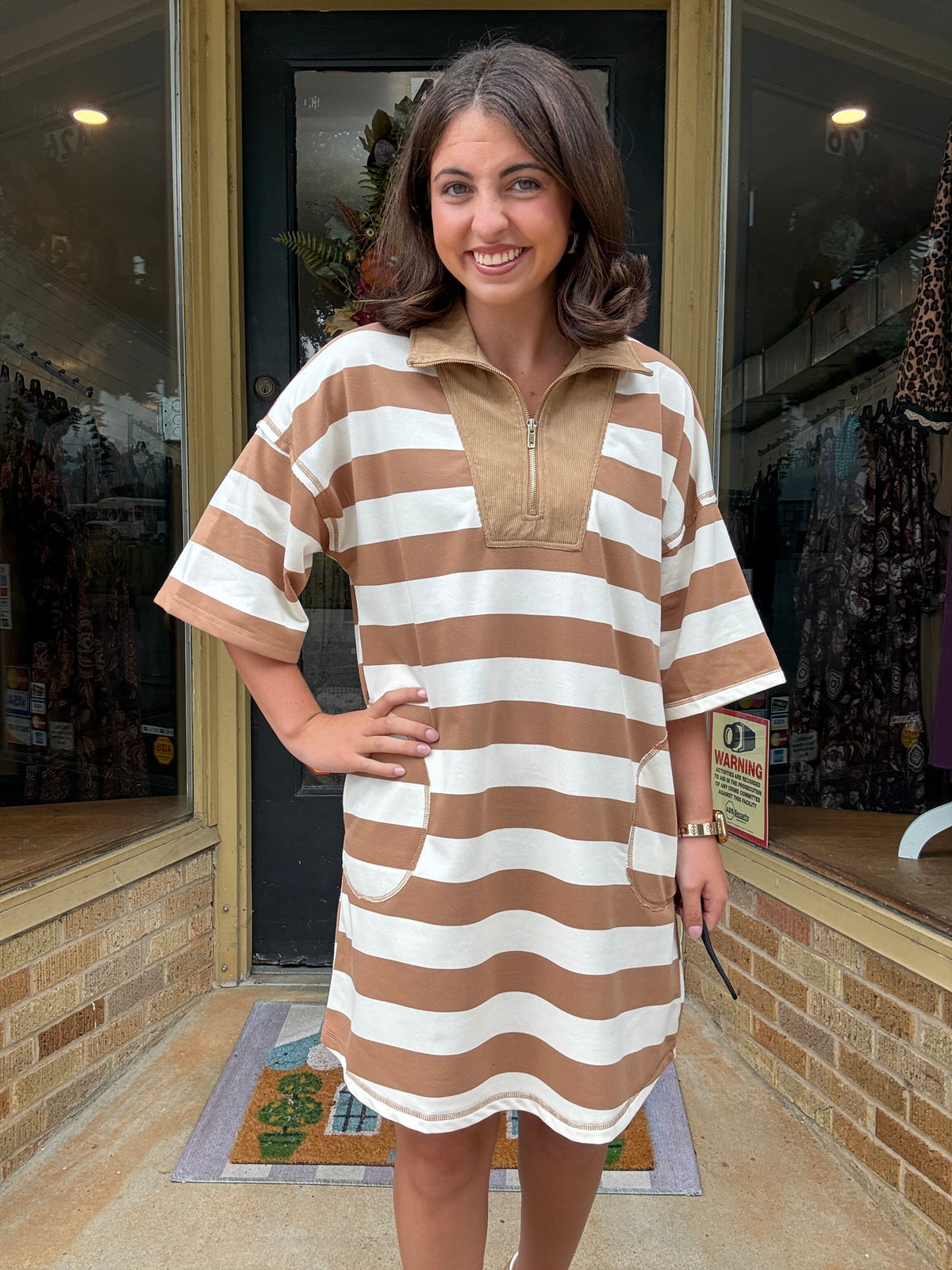 Taupe & Easy Dress
