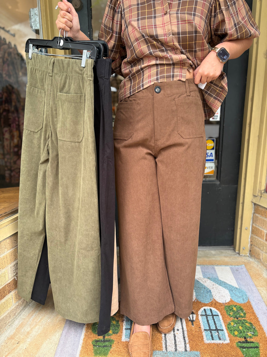Corduroy Pants- Wide Leg