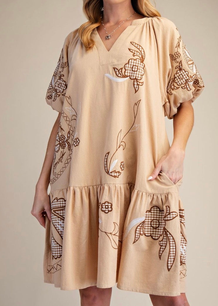 Caramel Stitch Dress